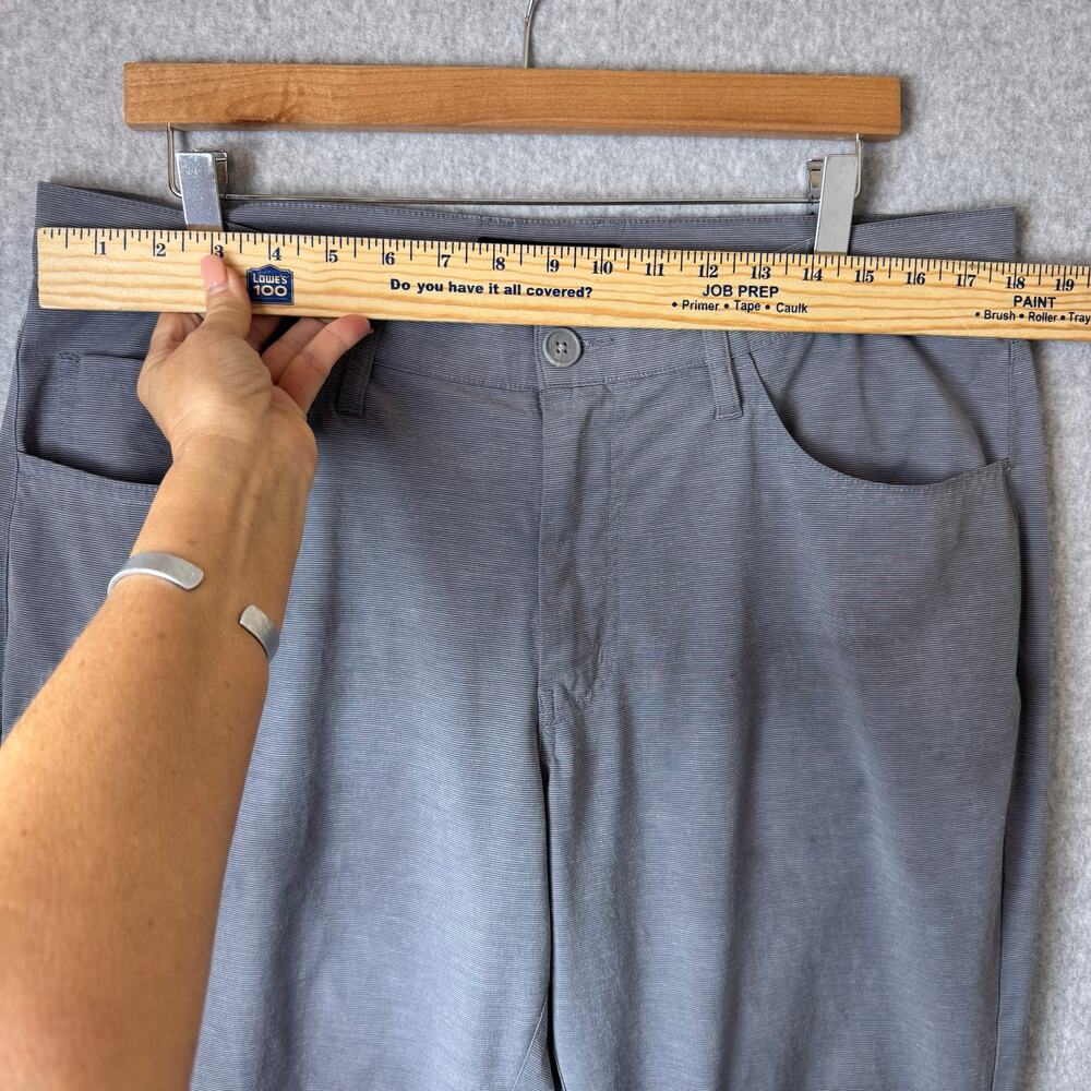 Travis Mathew Golf Pants Gray Open to Close Tech Chino Tapered Mens 35 31 - Picture 7 of 14